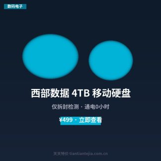 西部数据 4TB 移动硬盘