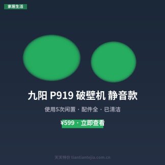 九阳 P919 破壁机 静音款