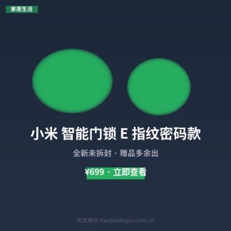 小米 智能门锁 E 指纹密码款