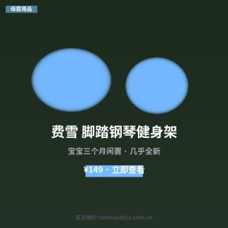 费雪 脚踏钢琴健身架